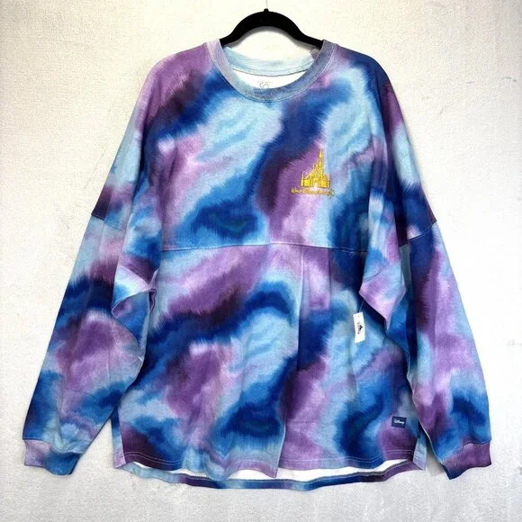 NWT Disney 50 Spirit Jersey Tie Dye Shirt Womens XXL Walt Disney Mickey Minnie - Picture 2 of 15